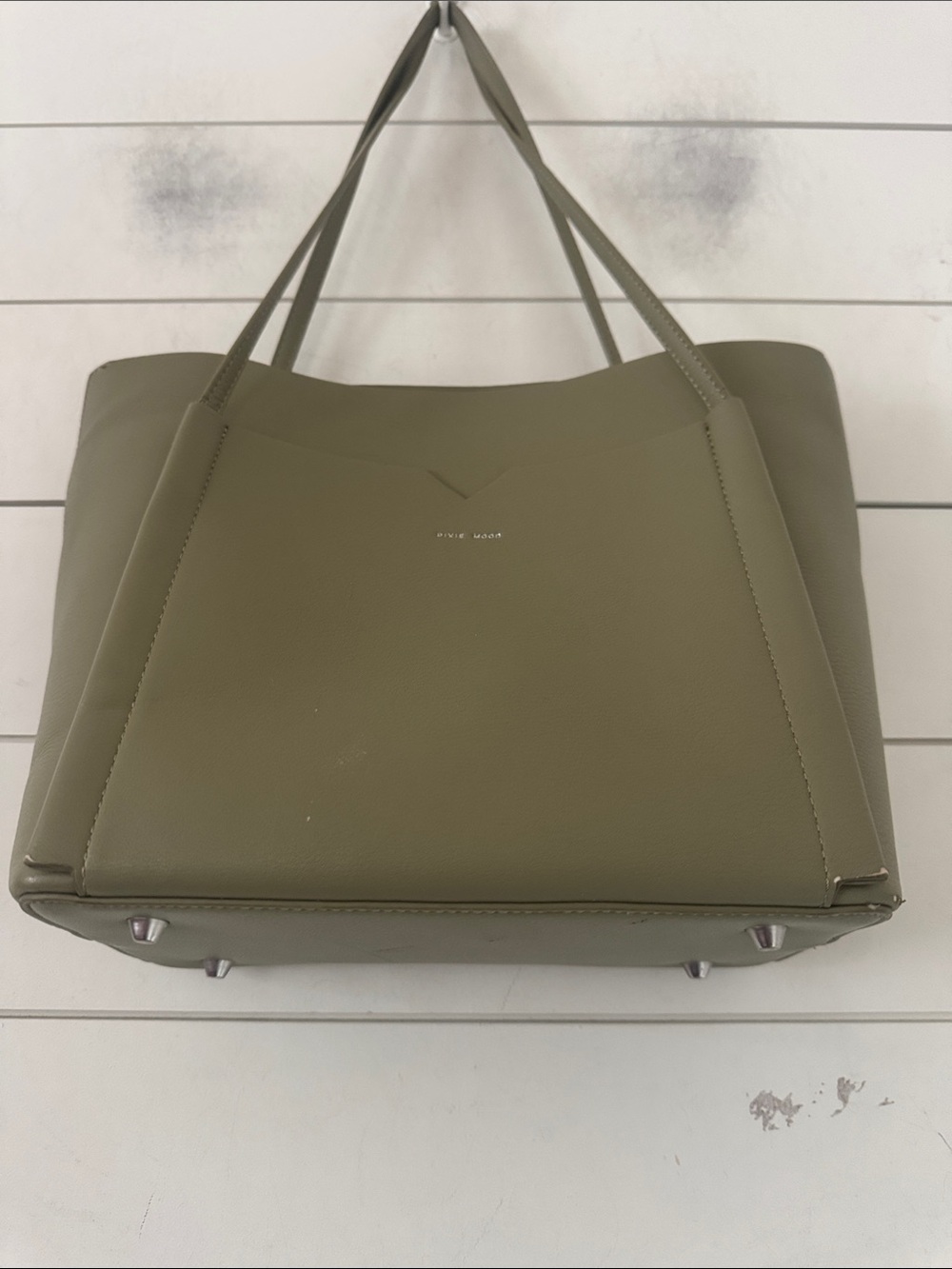 Pixie Mood Clara Sage Vegan Leather Shoulder Tote